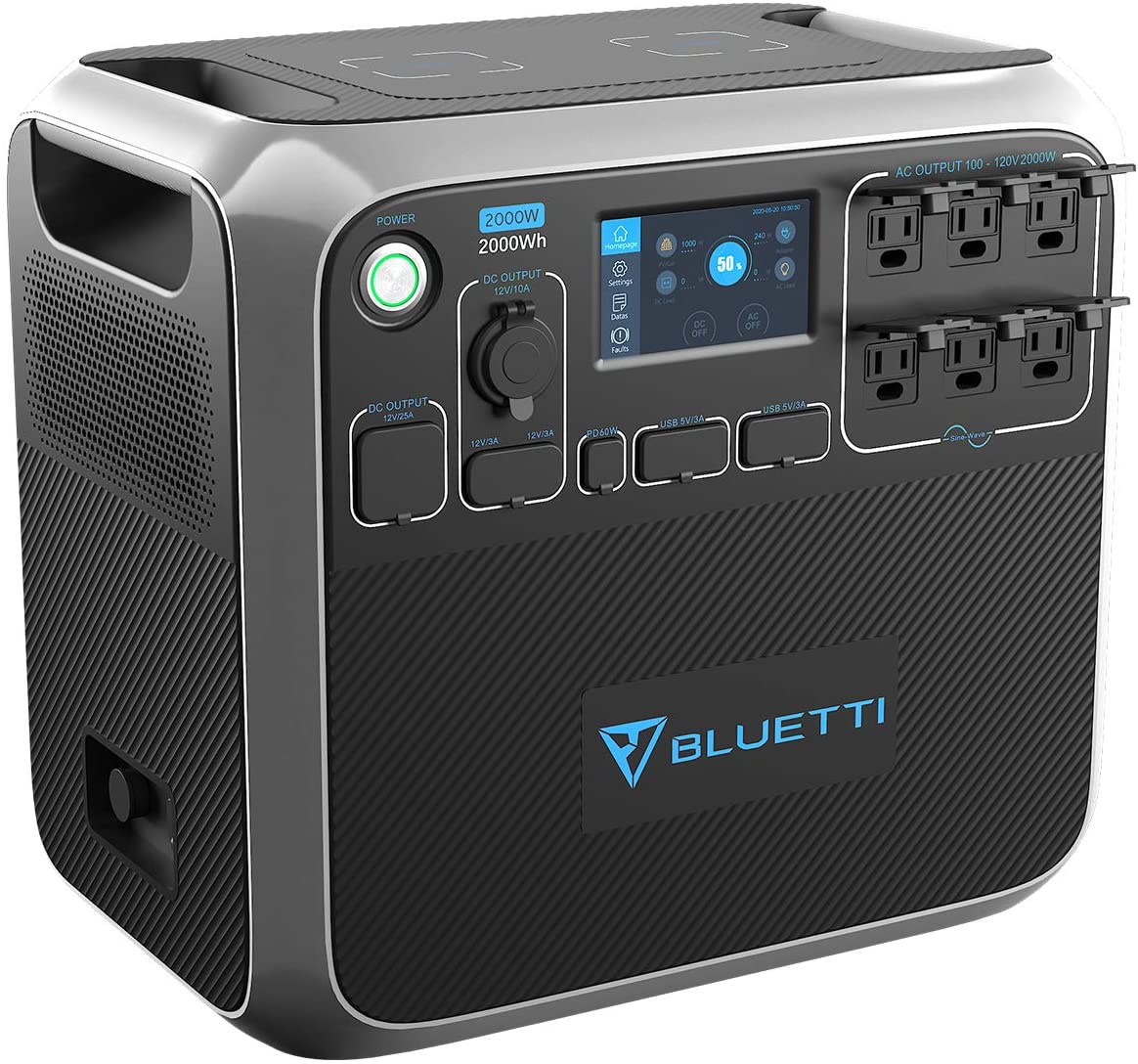 $37/mo - Finance BLUETTI AC30 Portable Power Station 300Wh LiFePO4 Solar Generator, 300W Inverter 2 110V Pure Sine Wave AC Outlets, 1 Type-C 2 USB-A 1 DC 12V/10A Outlets for Home Emergency