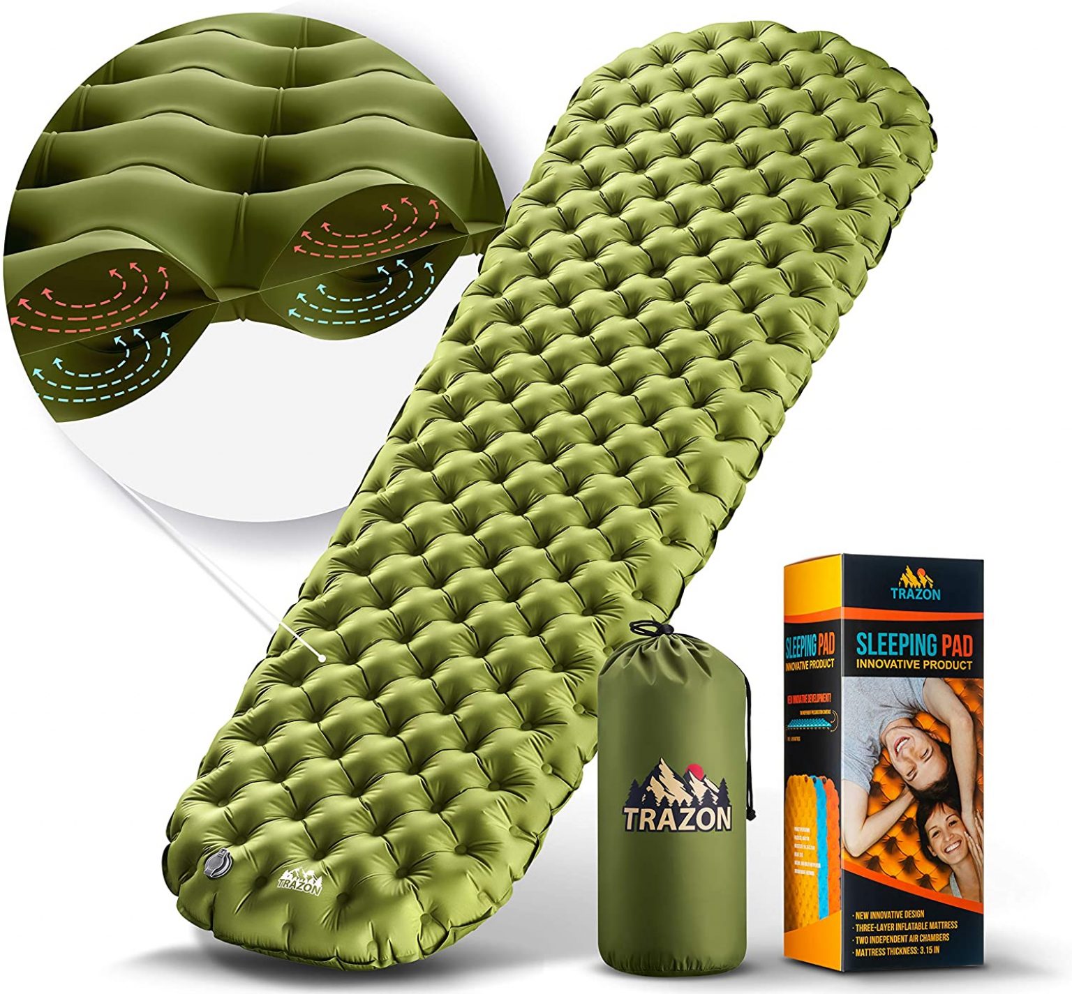 camping sleeping pad back pain